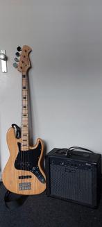Harley Benton JB-75 basgitaar + HB40B versterker set of los, Ophalen, Gebruikt