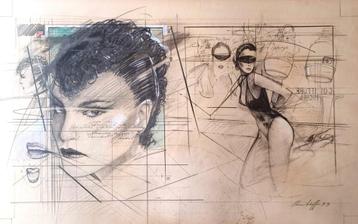 Tekening "Titus" (gemengde techniek) door Steven Scheffer beschikbaar voor biedingen