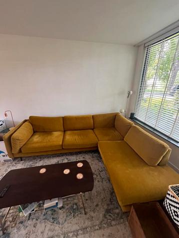 Sits hoekbank mosterd geel zo goed als nieuw! beschikbaar voor biedingen