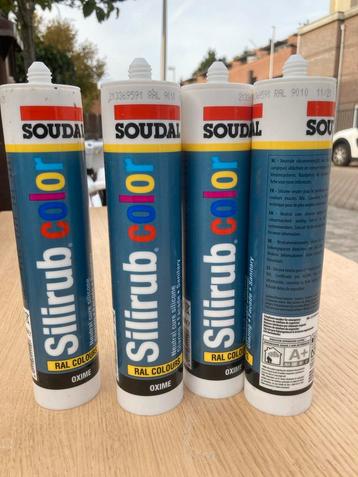 Soudal Silirub Color RAL 9010 - 4x Nieuw! beschikbaar voor biedingen