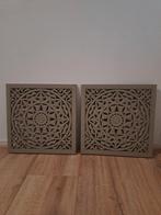Wandpanelen Set - Oosters Bloemmotief - 2 stuks, Ophalen, Zo goed als nieuw