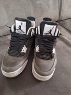 Air Jordan 4 Fair grijs zwart maat 40,5, Zwart, Ophalen of Verzenden, Sneakers of Gympen, Gedragen