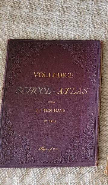 vintage School Atlas van Ten Have beschikbaar voor biedingen