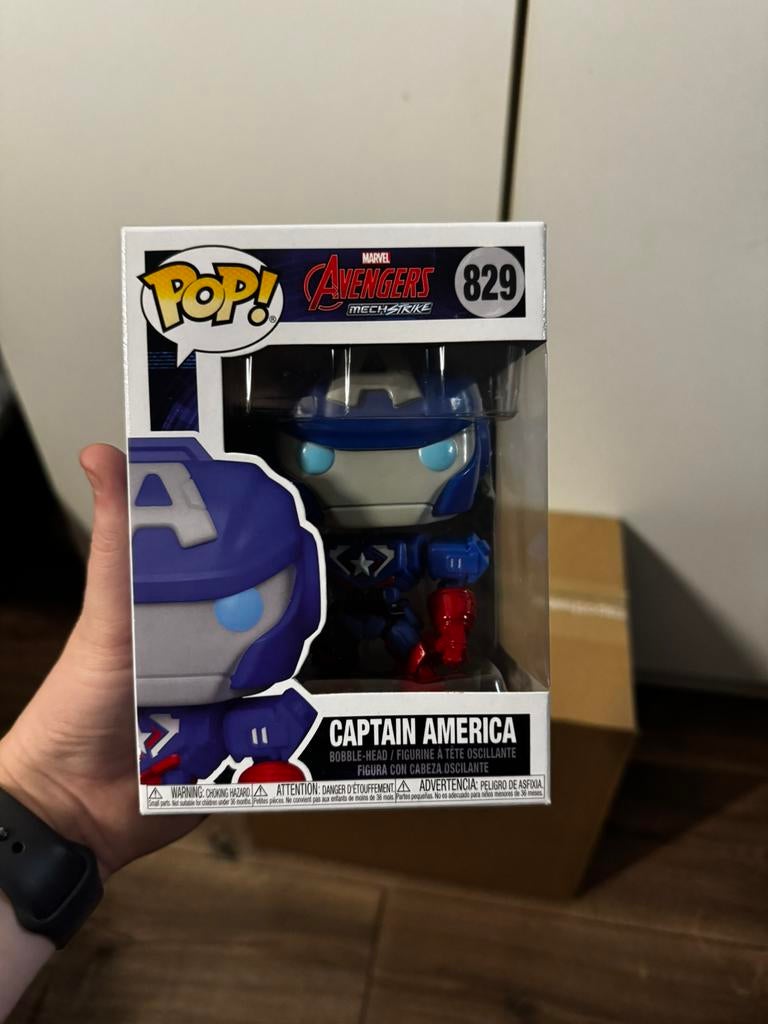 Funko pop captain america marvel avengers, Ophalen of Verzenden, Zo goed als nieuw
