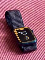 Geweven sport loop bandje zwart met oranje tinteling 3 euro, Ophalen, Zwart, IOS, Nieuw