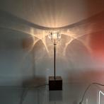 Retro G. van de Heg Lamp - Ice cube, Glas, Staal (roestvrij), Minder dan 50 cm, Glas, Ophalen of Verzenden, Zo goed als nieuw