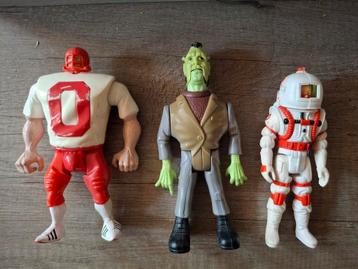 3 oude Ghostbusters poppetjes  beschikbaar voor biedingen
