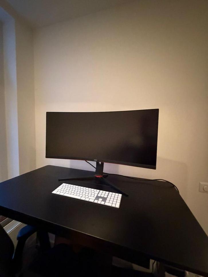 AOC 34 inch Curved Monitor - Topstaat!, Computers en Software, Monitoren, Zo goed als nieuw, 61 t/m 100 Hz, HDMI, Gaming, Curved