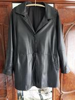 Te koop prachtige zwart Nappa lederen jas maat 52 nieuwstaat, Ophalen of Verzenden, Zo goed als nieuw, Maat 46/48 (XL) of groter