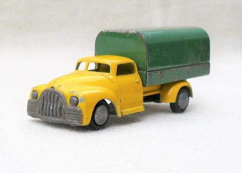 tekno denmark 772. Mini dodge bakwagen met huif (1953)., Antiek en Kunst, Antiek | Speelgoed, Ophalen of Verzenden