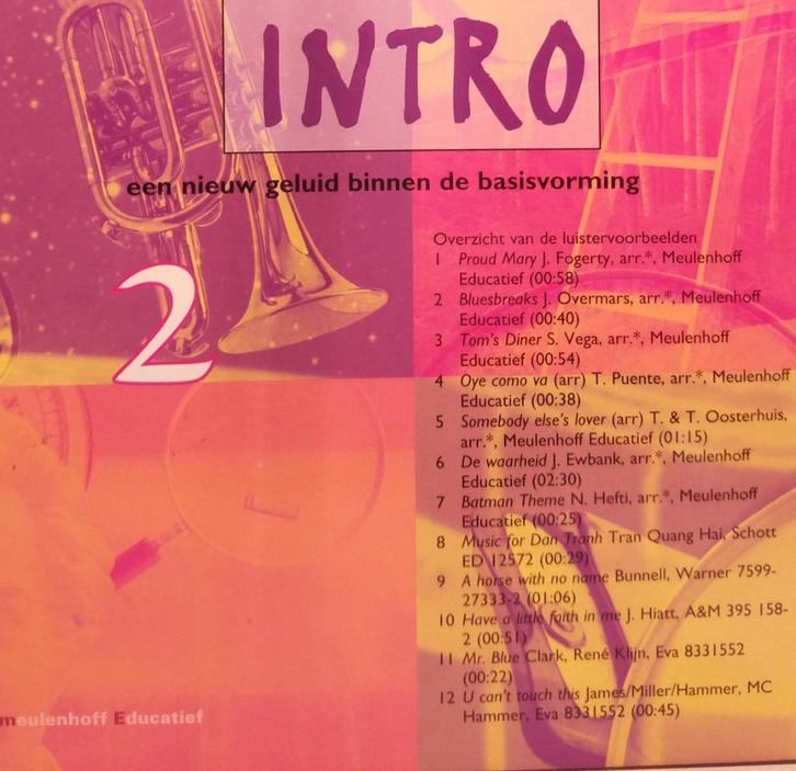 Intro een nieuw geluid binnen de basisvorming, Cd's en Dvd's, Cd's | Kinderen en Jeugd, Zo goed als nieuw, Ophalen of Verzenden