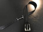 Prachtige lederen riem/ceintuur, dames, zwart, Verzenden, Tailleriem, Zo goed als nieuw, 3 tot 5 cm