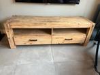 Houten TV Meubel met Opbergruimte, Ophalen, Gebruikt, 150 tot 200 cm, Eikenhout