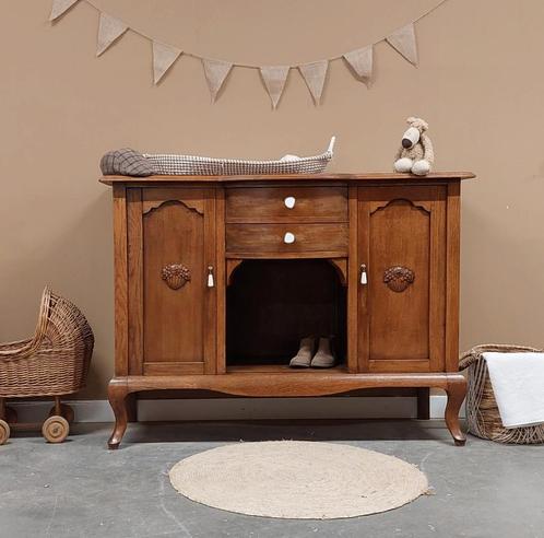 Vintage sierlijke commode jongen meisje hout babykamer set, Huis en Inrichting, Kasten | Dressoirs, Zo goed als nieuw, 100 tot 150 cm