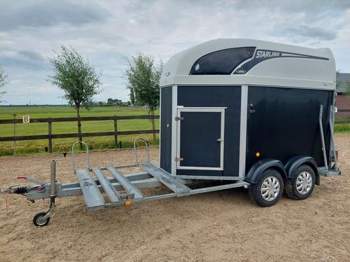 Atec Starline 2 paards koetstrailer mentrailer, Dieren en Toebehoren, Paarden en Pony's | Trailers en Aanhangwagens, Gebruikt