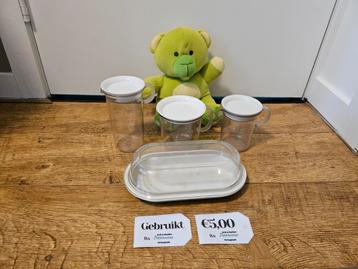 Tupperware suiker en melk set wit  beschikbaar voor biedingen