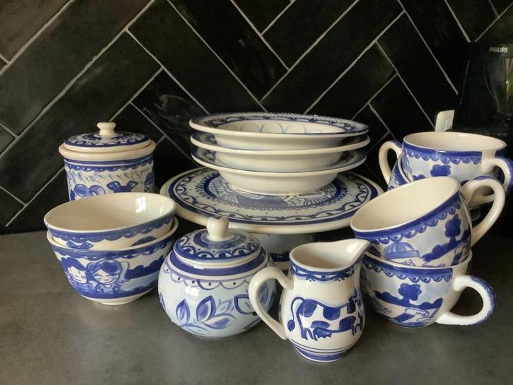 Delfts Blond - Taartetagère, voorraadpot, soepkom etc., Huis en Inrichting, Keuken | Servies, Gebruikt, Overige typen, Blond Amsterdam