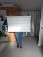 Duo rolgordijn, wit, 1 m x 1.80m, Ophalen, Gebruikt, Wit