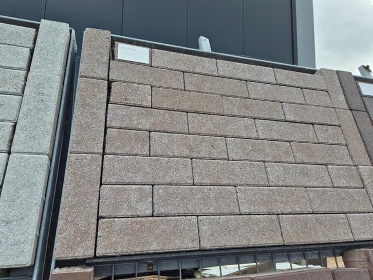 dikformaat 21x7x8 basic donder mangaan facet, Tuin en Terras, Tegels en Klinkers, Nieuw, Klinkers, Beton, 10 m² of meer, Ophalen of Verzenden