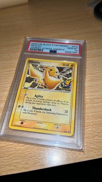 PSA 10 Pikachu Journey Across America #12 beschikbaar voor biedingen