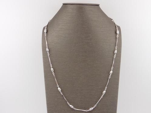 Zilveren chanelcollier                                   Z68, Sieraden, Tassen en Uiterlijk, Kettingen, Gebruikt, Zilver, Zilver