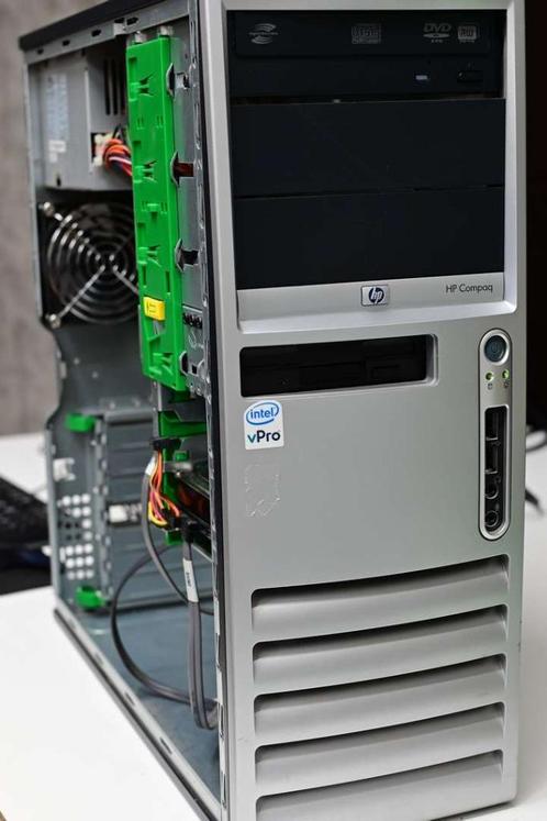 Super Degelijke HP Compaq PC, RS-232, Parallel, 6x USB, SATA, Computers en Software, Vintage Computers, Ophalen of Verzenden