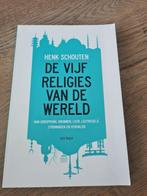 PABO boek - De vijf religies van de wereld, Ophalen of Verzenden, Zo goed als nieuw, HBO, Henk Schouten