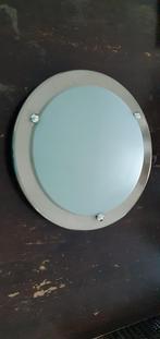Ronde plafondlamp, Huis en Inrichting, Lampen | Plafondlampen, Ophalen of Verzenden, Gebruikt, Glas