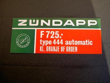 zeldzaam !! zundapp typ 444 automatic  orig. prijskaart  beschikbaar voor biedingen