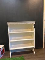 Witte houten kast met planken, Ophalen, Met plank(en), Gebruikt, 100 tot 150 cm