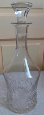 Antiek grote kristal heldere karaf gave stopper, Antiek en Kunst, Antiek | Glas en Kristal, Ophalen of Verzenden