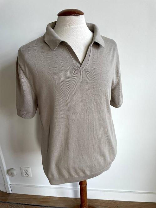 Off the pitch: Nieuw beige polo-shirt; korte mouw. Maat XL, Kleding | Heren, Polo's, Nieuw, Maat 56/58 (XL), Beige, Ophalen of Verzenden