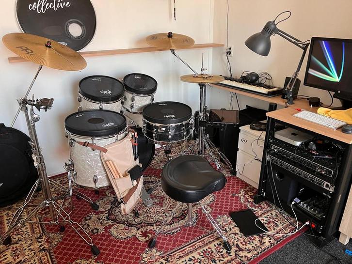R-Tom Blackhole Set + Meinl Low Volume Bekkenset, Muziek en Instrumenten, Drumstellen en Slagwerk, Zo goed als nieuw, Overige merken