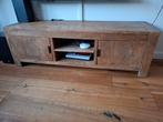 Goossens teakhouten TV meubel, Ophalen, Gebruikt, 150 tot 200 cm, Teakhout