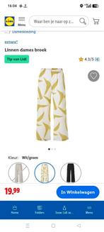 NIEUWE linnen zomerbroek Lidl, Kleding | Dames, Maat 38/40 (M), Wit, Nieuw, Lang