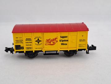 N spoor Minitrix 13610 gesloten goederenwagon Maggi . beschikbaar voor biedingen