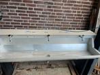 Wastrog / wasbak met meerdere kranen, Doe-het-zelf en Verbouw, Sanitair, Ophalen of Verzenden, Gebruikt, Wastafel