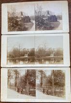 3 STEREOFOTO'S van het VONDELPARK Amsterdam 1894, Verzenden, Voor 1940, Gebruikt