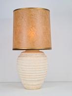 Xl vintage organic ribbel Japandi vloerlamp tafellamp ‘70, N, Overige materialen, Ophalen of Verzenden, N