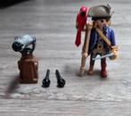 Playmobiel piraat met papegaai en kanon, Ophalen of Verzenden, Zo goed als nieuw