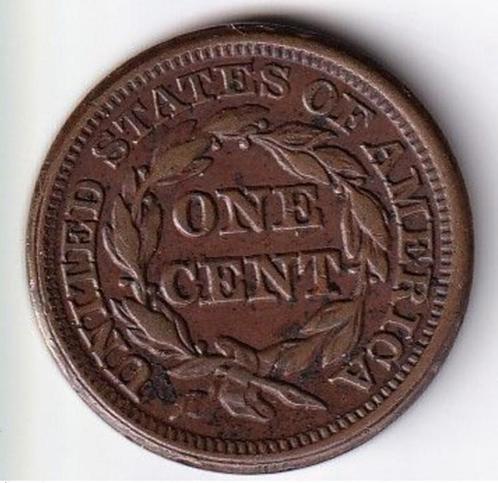USA, 1 cent, 1849, Postzegels en Munten, Munten | Amerika, Losse munt, Noord-Amerika, Ophalen of Verzenden