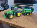 John Deere met strooibalenpers, Ophalen of Verzenden, Zo goed als nieuw, Bruder, B