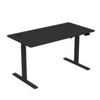 Zit-sta bureau 140x76 cm - E-base - Elektrisch verstelbaar, Huis en Inrichting, Bureaus, Ophalen, Elektrisch, Zo goed als nieuw