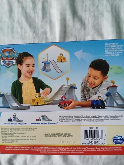 Paw Patrol tower playset Rubble., Kinderen en Baby's, Speelgoed | Actiefiguren, Nieuw, Ophalen of Verzenden