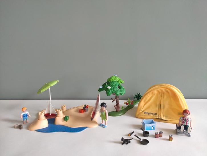 Playmobil Strandvakantie - 4149 en Vakantie met tent – 5435, Kinderen en Baby's, Speelgoed | Playmobil, Zo goed als nieuw, Ophalen of Verzenden