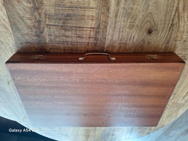 Backgammon, Hobby en Vrije tijd, Gezelschapsspellen | Bordspellen, Zo goed als nieuw, Een of twee spelers, Reisspel, Ophalen