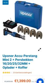 Persmachine met Makita accu en oplader plus 4 bekken zie fot, Auto diversen, Autogereedschap, Ophalen of Verzenden, Zo goed als nieuw