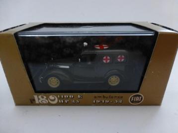 Brumm r180 Fiat 1100 E ambulance legergroen  beschikbaar voor biedingen