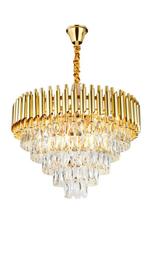 Goud hanglamp 3 maten nieuw chandelier kroonluchter, Huis en Inrichting, Lampen | Kroonluchters, Ophalen of Verzenden, Nieuw