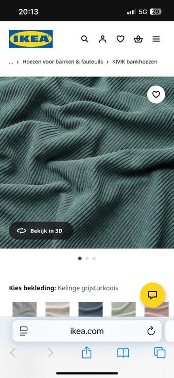 IKEA KIVIK 3-Zitsbank met 2 hoezen - afbeelding 7